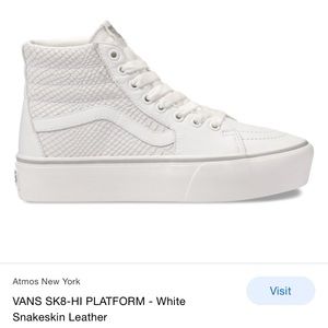 Vans SK8 HI Platform Snakeskin Shoes